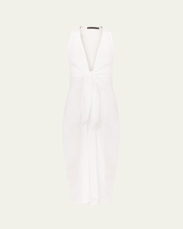 Solid Mita Long Gauze Coverup